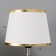 Traffic lamp with a lampshade Risalux "Drops", 1 × 40 W, E27, White/gold, 17 × 17 × 24 cm