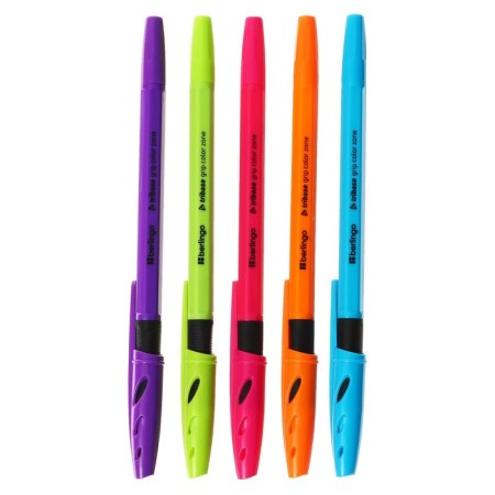 Ballic handle Berlingo "Tribase Grip Color Zone", 0.7 mm, flu, blue, mix-1