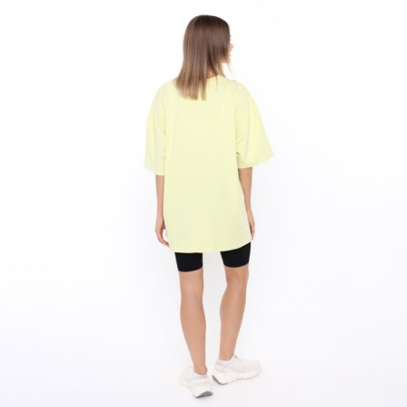 T-shirt female, yellow color, size overSize (42-46)-3