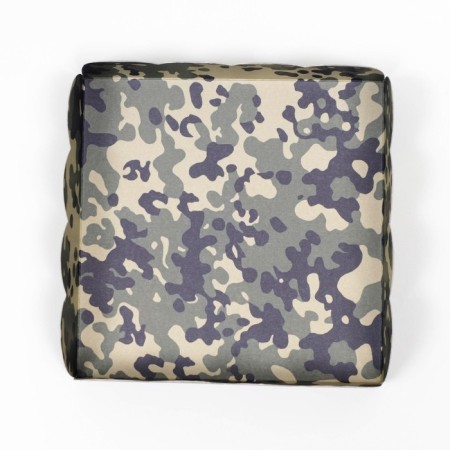 Box for cookies, "green camouflage", 12 x 12 x 3 cm-3