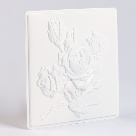 Reusable coloring "Pink roses" 20 × 20 cm-7