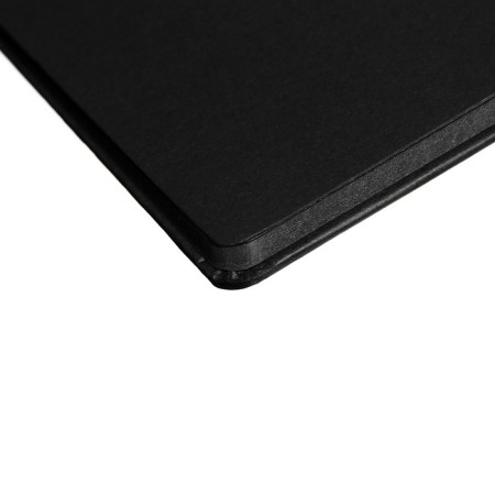 A5 sketchbook, 30 black sheets on the crest, "cat", solid substrate, density 110 gr., Mix-5
