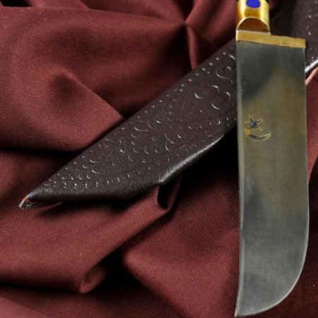 Knife Pchak Sharkhon - Chirchik, Orgsheklo, Erma, Garda Brass, Gravity blade. ShH-15 (10-12-1
