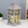 Spinker "Leaves" LED from batteries 3HAAA gray with a golden patina 14x14x29.5 cm Risalux