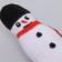 A squeaking toy, soft for dogs "Snowman" with a rope, 32 cm