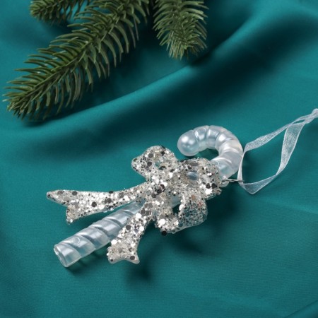 Christmas tree decoration "Magic wand" 11x5 cm, transparent-1