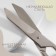 Portnovsky scissors, identical rings, 9 ", 23 cm, silver color