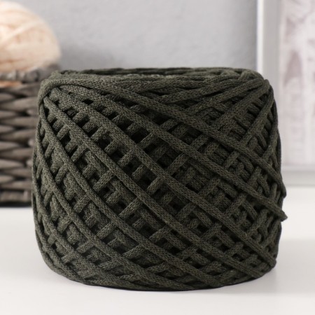 Cotton cord 3 mm 220m/240 ± 5 g gradient (dark hacks/wormwood)