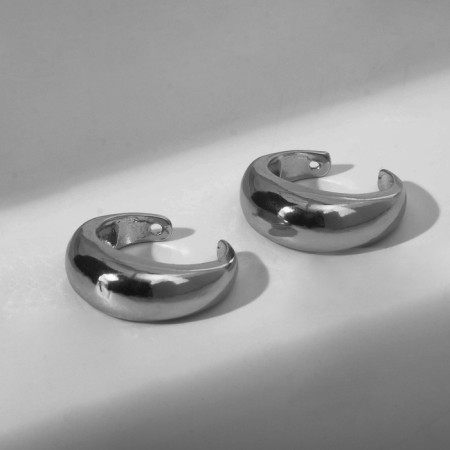 The ring "minimal" double, the color is silver, dimensionless-4