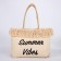 Bag - Shoper beach "Summer Vaib", 45x33x18 cm, beige color