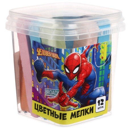A set of colored crayons of spider-man, 12 pieces, 10 colors-4