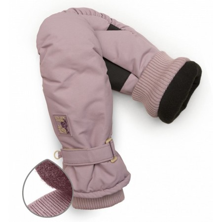 Mittens for girls, size 14-15, lavender color-1