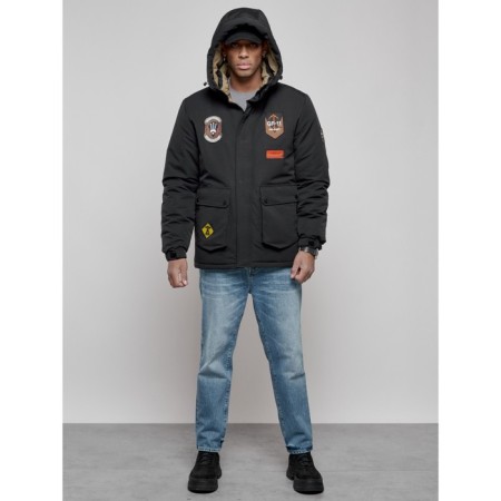Male Winter jacket, size 48, black color-15