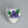 Candle in a glass "Blackberry", with decor