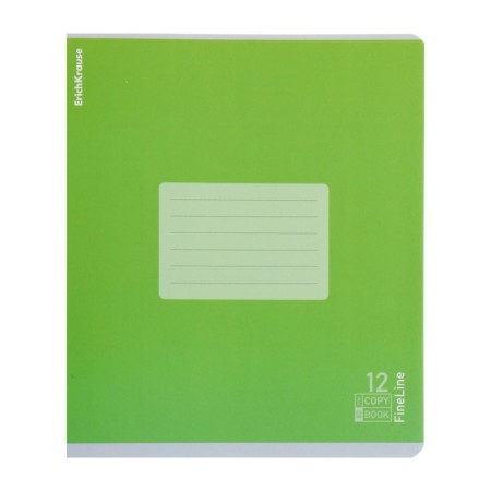 Notebook of 12 sheets in the Erichkrause "fineline" line, matte lamination, cover of coated cardboard, offset unit, mix-8