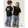 T -shirt Children's Amarobaby Stripe, height 116 cm, black color