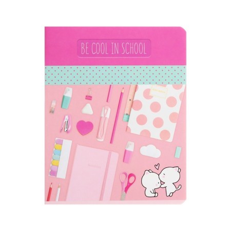 Notebook of 48 sheets in the "Girls" line, cover coated cardboard, offset unit, mix-13
