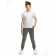 Pants for boys, height 134 cm, dark gray color