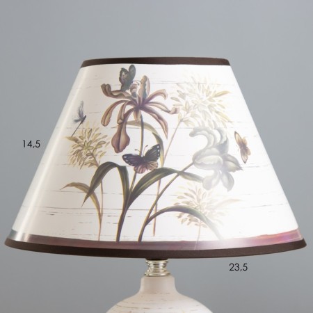 Lamp table ceramics "Field flowers" E14 25W 220V 37.5x25x25 cm-4