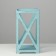 Kashpo wooden 14 × 14 × 26 cm "Lantern High-Teke Provence", gray-blue