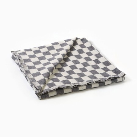 Half -wool blanket 140x205cm, chess, wool 70%, pan 30%, 400g/m-2