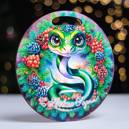 Board cutting souvenir "Symbol of the year. Green Green", D-25.5cm-1