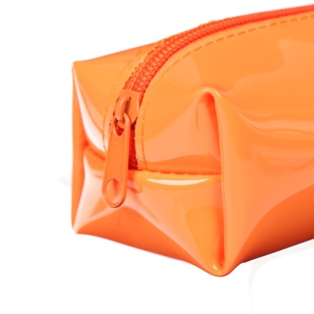 Penal soft, 1 department, 60 x 195 x 50 mm, voluminous, artificial leather, neon K-721, orange-3