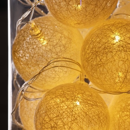 Garland “thread” 5 m with nozzles “snow -white”, ip20, transparent thread, 20 LED, glow warm white, 220 V-9