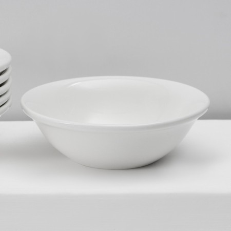 A set of platform plates of deep Magistro Basic Bistro, 6 objects: 450 ml, d = 15.5 cm, white color-2