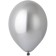 Latex ball 14 ", chrome Glossy, silver, set of 50 pcs.