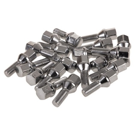 Wheel bolt, Skyway, m12x1.50x28 cone, key 17mm, chrome, l = 55mm, set 20 pcs-1