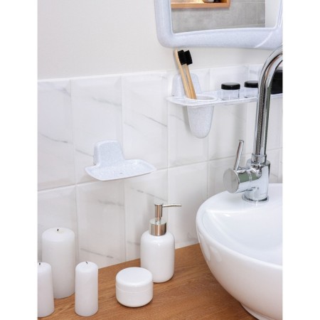 Bathroom set, color white marble-7