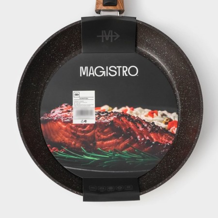Forged pan Magistro Granit, D = 26 cm, the removable handle of Soft-Touch, anti-stick coating, induction-10