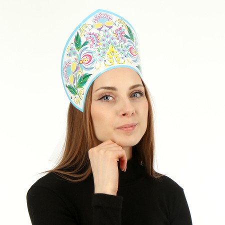 Kokoshnik "Rosinka" blue-1