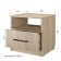Bedside table "Dune No. 13", 450 × 423 × 455 mm, the color of the oak deck is light