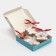 Folding box "Snowflakes", 14 x 14 x 3.5 cm, new year