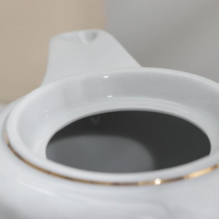 Bomond Tea Porcelain Service, 14 objects: kettle 1 liter, 6 cups 220 ml, 6 saucer d = 14 sm, sugar tower 400 ml-5