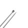 Right aluminum knitting needles with 35 cm/6.0 mm coating