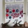 Stickers on the glass "New Year's jewelry", 20 x 34 cm, New Year
