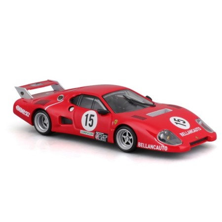 Racing machine BBURAGO Ferrari 512 BB II Serie 1981, Die-Cast, 1:43, Red color-6