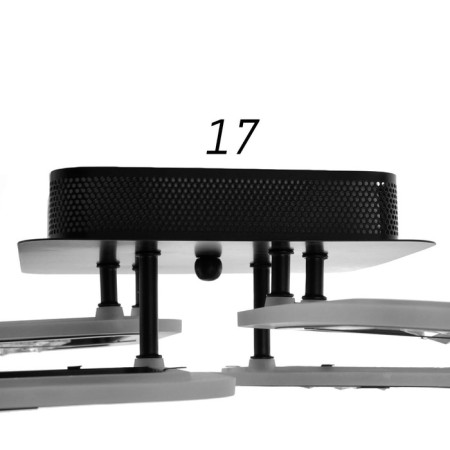 Causteen with PDU 1548/4BK LED 96W 3000-6000K Dimmer black 71x10 cm Bayerlux-8