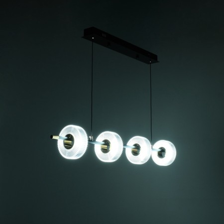 Lamp with PDD "Malmo" LED 20W 3000-6000K black and gold 180x15x15-115 cm-4