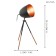 CHEster 1x60W table lamp E27, brown 29x29x44 cm