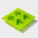 The form for baking the deed "New Year. Christmas trees ”, silicone, 18 × 18 cm, 4 cells, green color