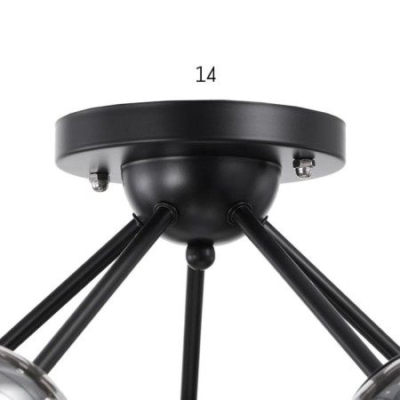 Chandelier 6591172/5 E27 40W Black 54x54x28 cm Bayerlux-3