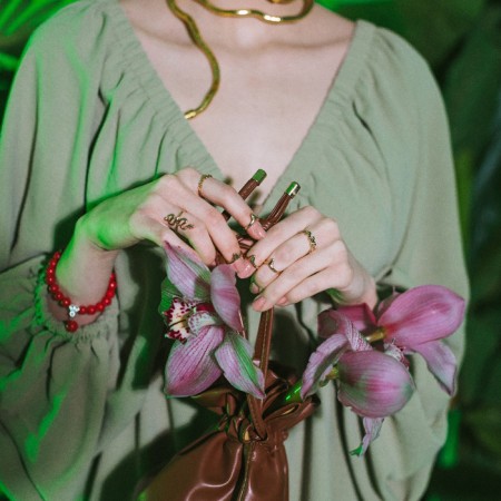 Ring set 4 pieces "claws", size mix, color gold-6