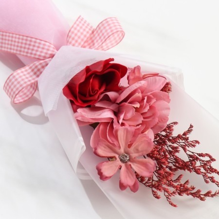 Bouquet of soap petals "Tenderness" mix 7x8.5x29.3 cm-3