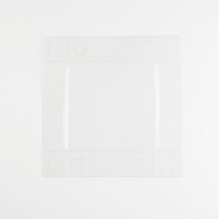 Box for flowers with PVC lid, pink, gift packaging, 12 x 12 x 12 cm-4