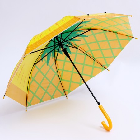 Children's umbrella p/at “Fruit print pineapple” d = 84 cm, r = 42 cm, 8 knitting needles, 68 × 10 × 8 cm-3
