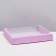 Box the team, cover is, with a window, lilac, 26 x 21 x 4 cm